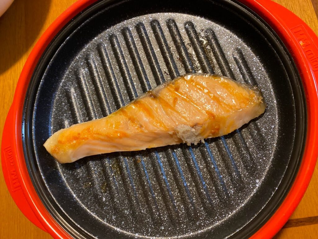 レンジメートプロで焼いた鮭